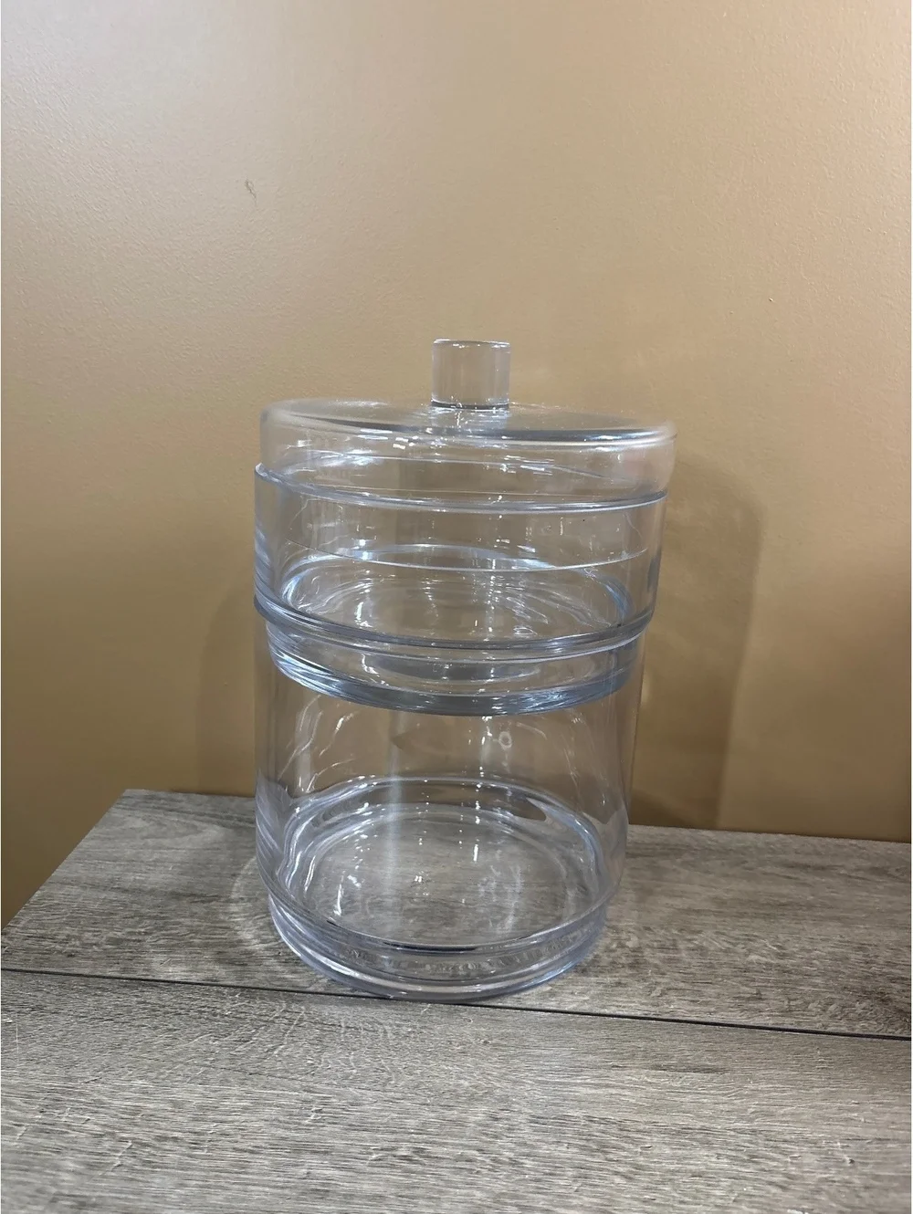 Clear Acrylic Stackable Storage Containers Set of 3